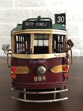 City circle tram Melbourne, geheel handgemaakt uit metaal, geweldig mooi!